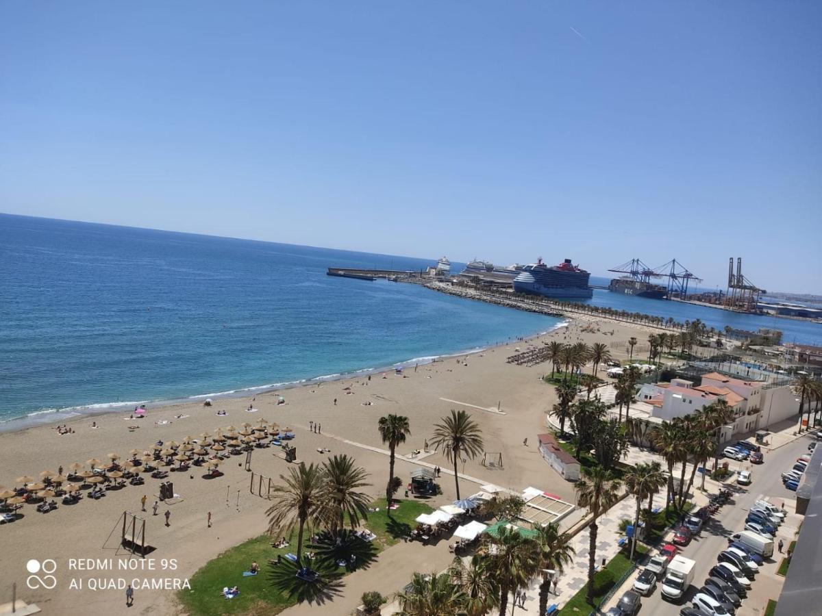 マラガEspectaculares Vistas Al Mar Playa Malaguetaアパートメント エクステリア 写真